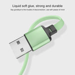 3.5A 液体シリコン 3in1 USBからUSB-C / Type-C＋8ピン＋Micro USB 伸縮式データ同期充電ケーブル