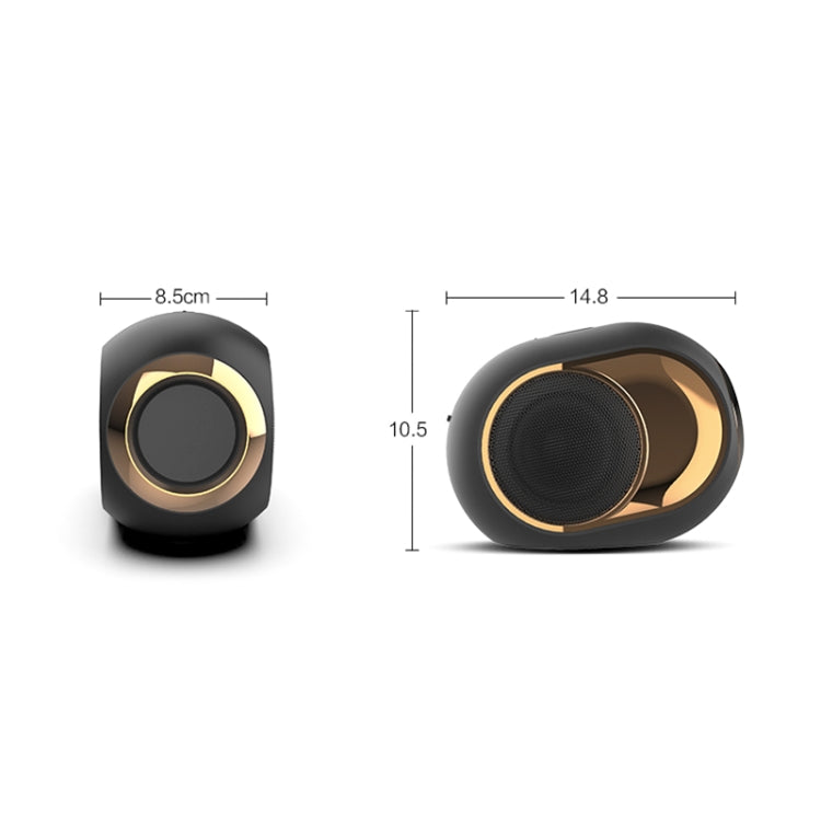 X6 TWS 5W アウトドア防水バス ワイヤレスBluetoothスピーカー、ハンズフリー／USB／AUX／TFカード対応