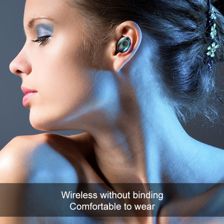 M7 TWS V5.0 両耳ワイヤレスステレオ Bluetoothヘッドセット 充電ケース＆デジタルディスプレイ付き
