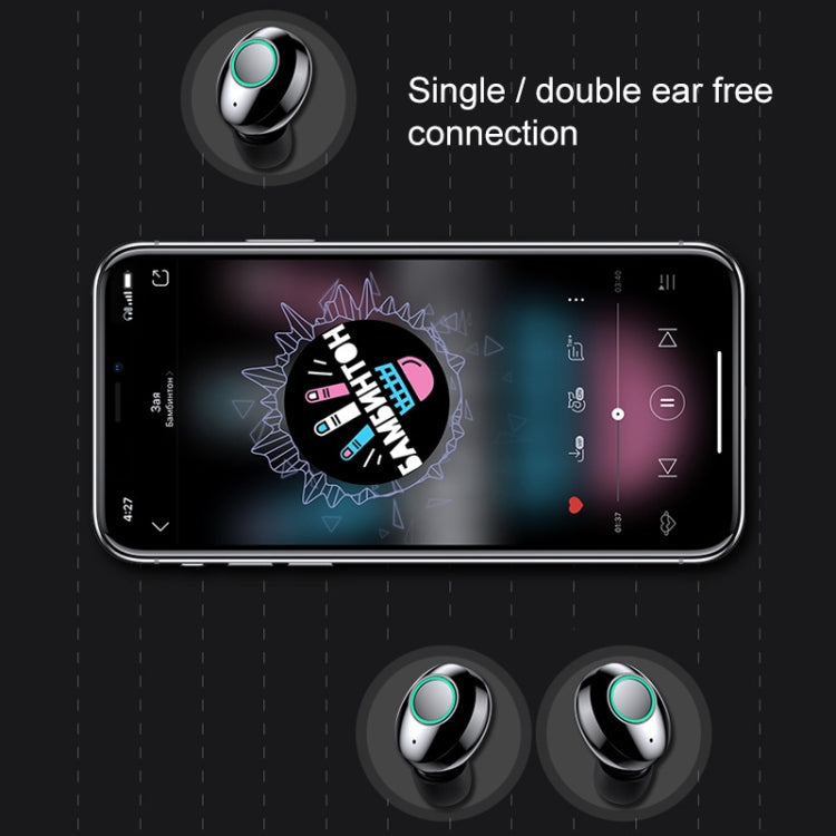 M7 TWS V5.0 両耳ワイヤレスステレオ Bluetoothヘッドセット 充電ケース＆デジタルディスプレイ付き