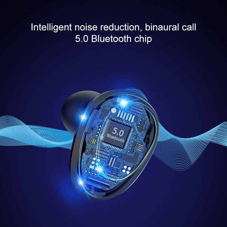 X7 TWS V5.0 両耳ワイヤレスステレオ Bluetoothヘッドセット 充電ケース＆デジタルディスプレイ付き