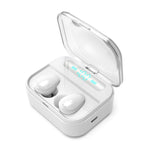 X7 TWS V5.0 両耳ワイヤレスステレオ Bluetoothヘッドセット 充電ケース＆デジタルディスプレイ付き