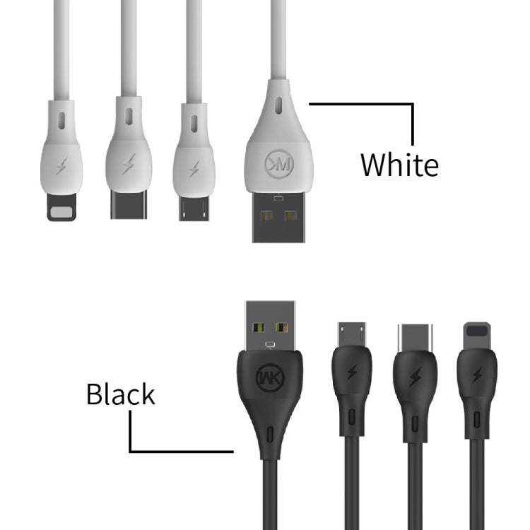 WK WDC-072 1m 2.1A出力 フルスピードシリーズ USBから8ピン データ同期充電ケーブル、8ピン