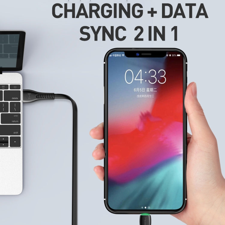 Mcdodo CA-6361 フライングフィッシュシリーズ 8ピンからUSB LEDケーブル、長さ：1.2m