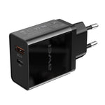 awei C-980 18W PD USB-C / Type-C + QC 3.0 USBインターフェース 急速充電トラベル充電器、EUプラグ
