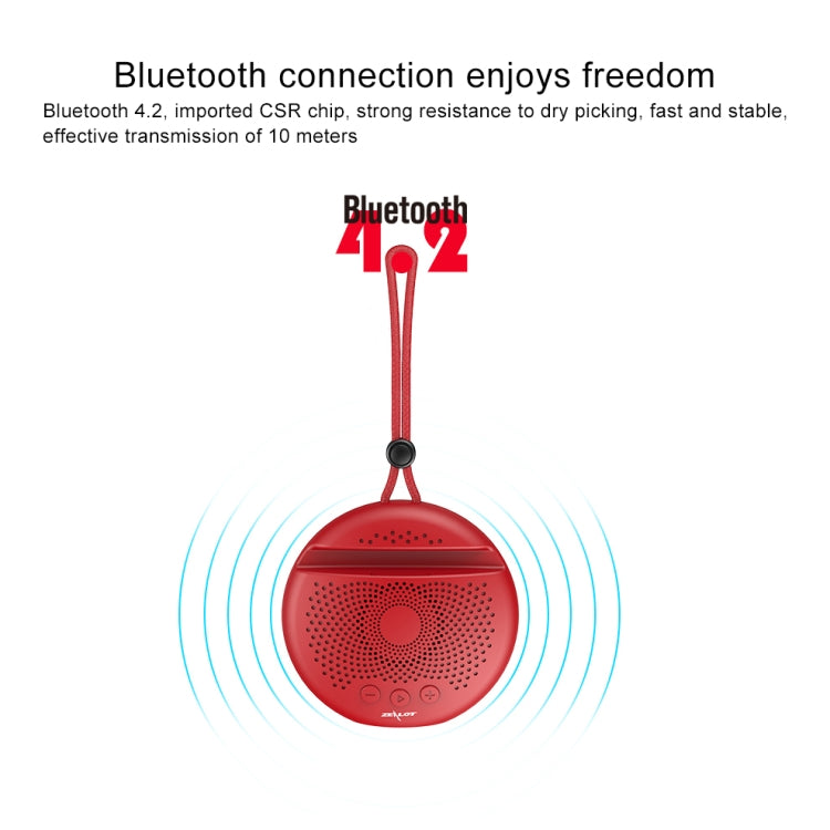ZEALOT S24 ポータブルステレオBluetoothスピーカー ストラップ＆モバイルカードスロットホルダー付き、ハンズフリー通話＆TFカード対応、S24