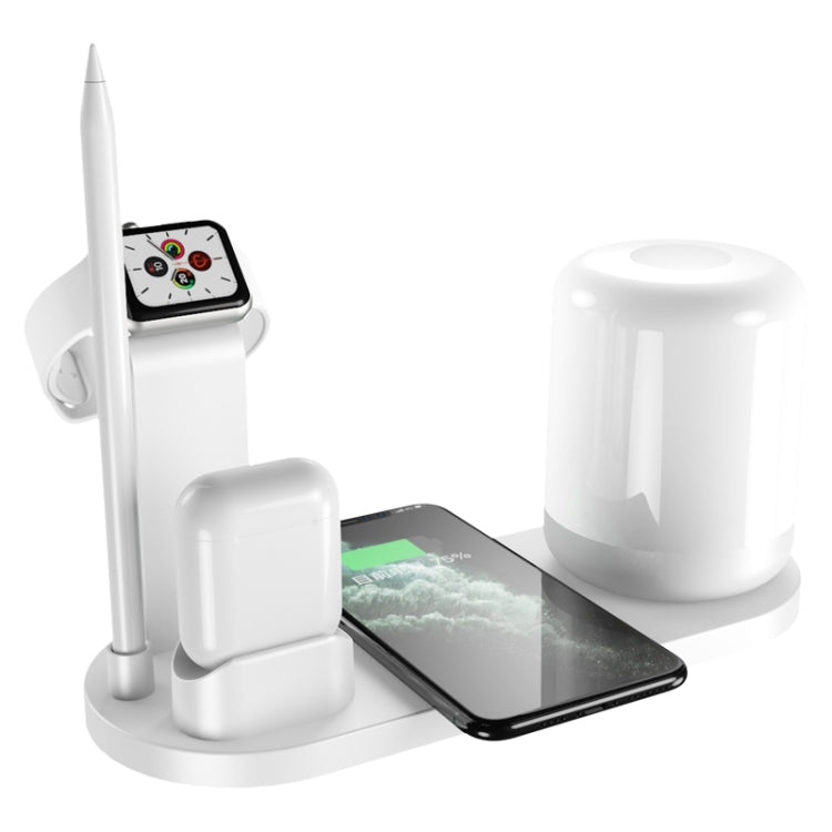 WS6 10W 2 USBポート＋USB-C / Type-Cポート多機能デスクランプ＋Qiワイヤレス充電器
