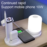 WS6 10W 2 USBポート＋USB-C / Type-Cポート多機能デスクランプ＋Qiワイヤレス充電器