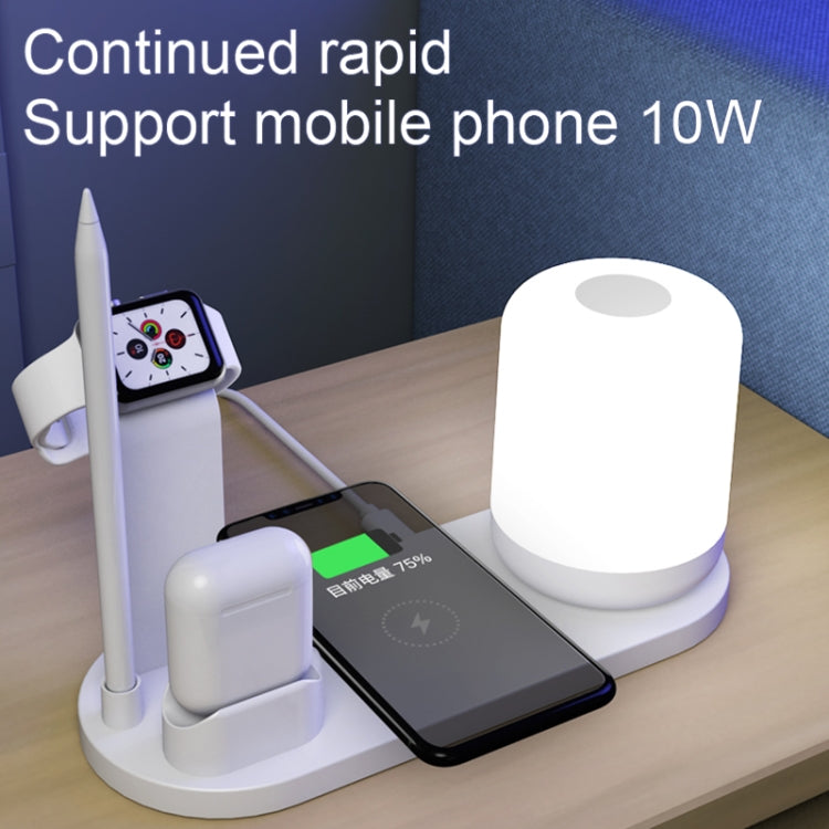 WS6 10W 2 USBポート＋USB-C / Type-Cポート多機能デスクランプ＋Qiワイヤレス充電器
