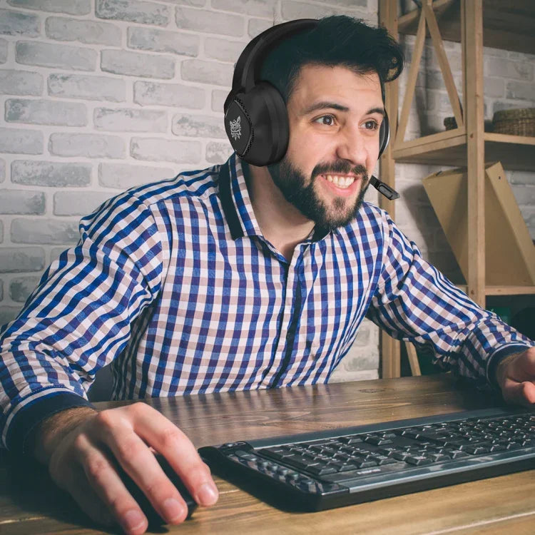 ONIKUMA K19 Single Plug Light Adjustable Gaming Headphone with Microphone