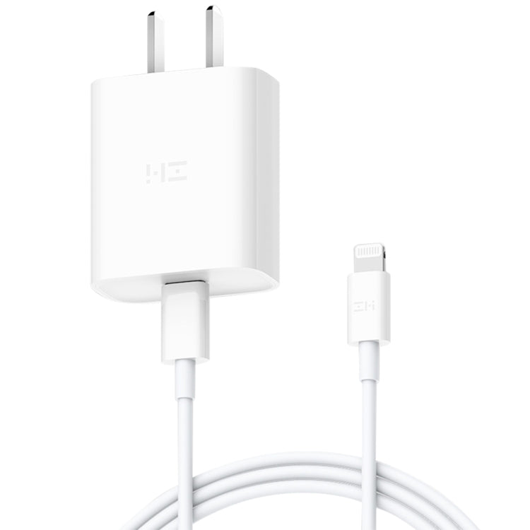 オリジナル Xiaomi Youpin ZMI 20W クイックチャージャー 電源アダプター Type-C / USB-C to 8ピン充電ケーブル付き、USプラグ