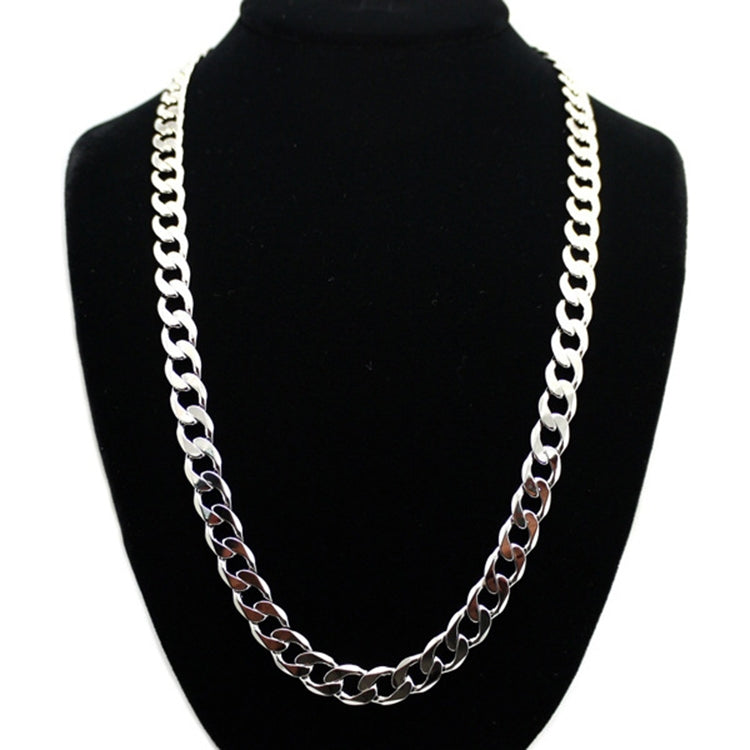 欧米ファッション合金チェーン ヒップホップ シンプルロングネックレス、幅：12mm、長さ：80cm