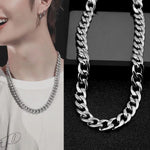 欧米ファッション合金チェーン ヒップホップ シンプルロングネックレス、幅：12mm、長さ：80cm