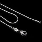 1MM パーソナリティファッション銀メッキスネークボーンチェーン（シルバー長さ：32インチ）、長さ：32インチ