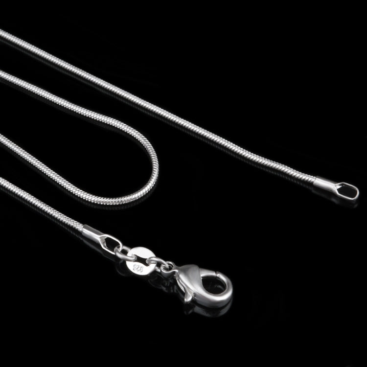 1MM パーソナリティファッション銀メッキスネークボーンチェーン（シルバー長さ：36インチ）、長さ：36インチ