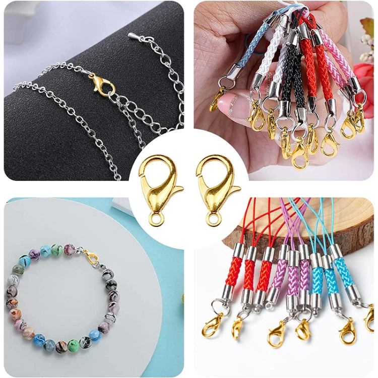 100個セット12mmDIYジュエリーアクセサリー高品質合金ロブスタークロー、100個セット
