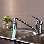 SDF2-B13 1 LED Temperature Sensor RGB LED Faucet Light Water Glow Shower, Size: 78 x 30mm, Interface: 22mm (Silver), SDF2-B13