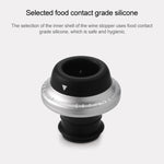 オリジナル Xiaomi Youpin CircleJoy ステンレス赤ワイン保存ストッパーセット、スタイル：1ポンプに4ストッパー、1ポンプに4ストッパー