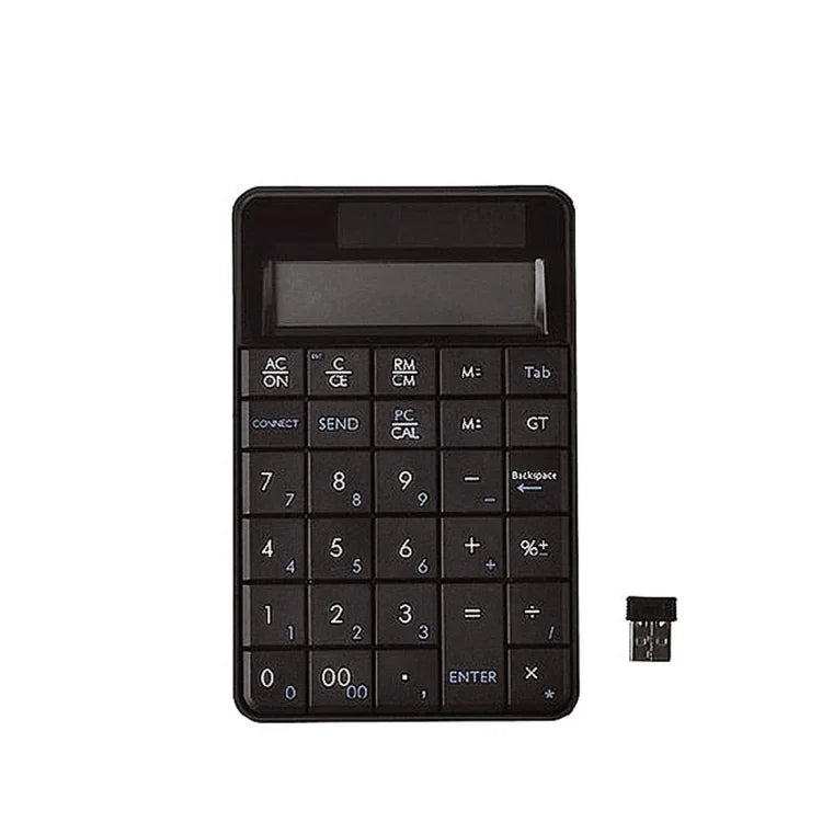 MC-56AG 2-in-1 2.4G USB 数字ワイヤレスキーボード＆LCDディスプレイ付き電卓