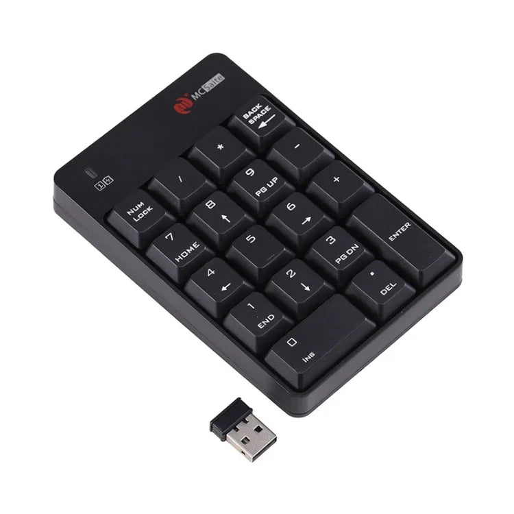 MC Saite SK-51AG 2-in-1 2.4G USB 数字ワイヤレスキーボード＆ミニ電卓 ノートパソコンデスクトップPC用、SK-51AG