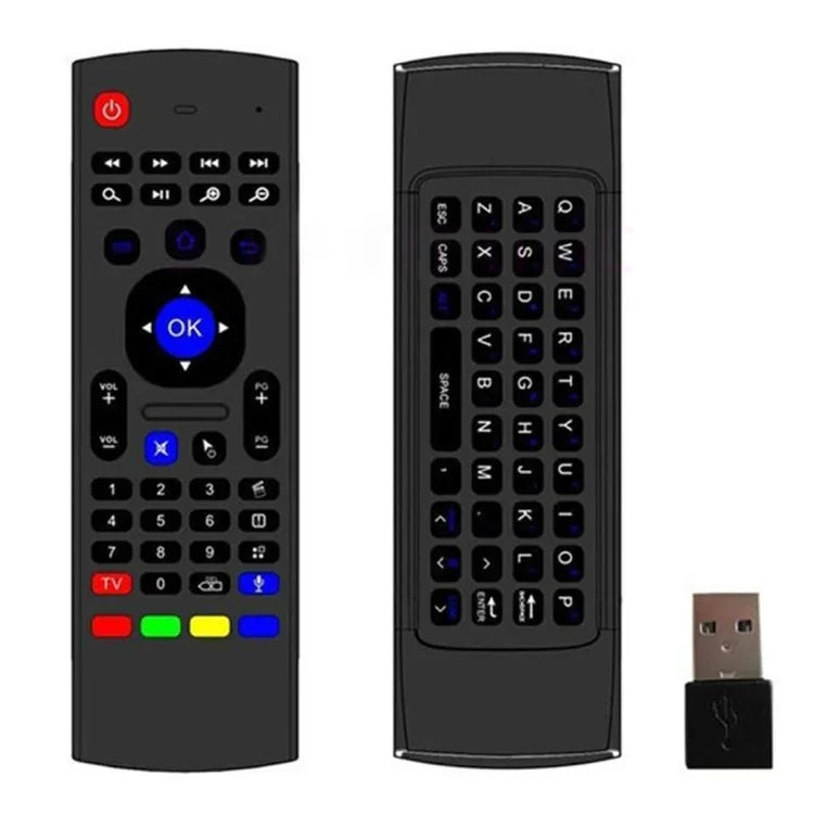 MX3-M エアマウス ワイヤレス 2.4G リモコン キーボード マイク付き Android TVボックス / ミニPC対応 マイク付きエアマウス
