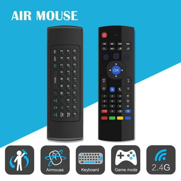 MX3-M エアマウス ワイヤレス 2.4G リモコン キーボード マイク付き Android TVボックス / ミニPC対応 マイク付きエアマウス