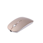MC-008 Bluetooth 3.0 バッテリー充電式ワイヤレスマウス ノートパソコンおよびAndroidシステム携帯電話用、MC-008（ホワイト）、MC-008（ゴールド）