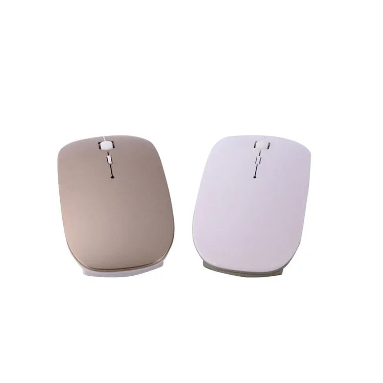 MC-008 Bluetooth 3.0 バッテリー充電式ワイヤレスマウス ノートパソコンおよびAndroidシステム携帯電話用、MC-008（ホワイト）、MC-008（ゴールド）