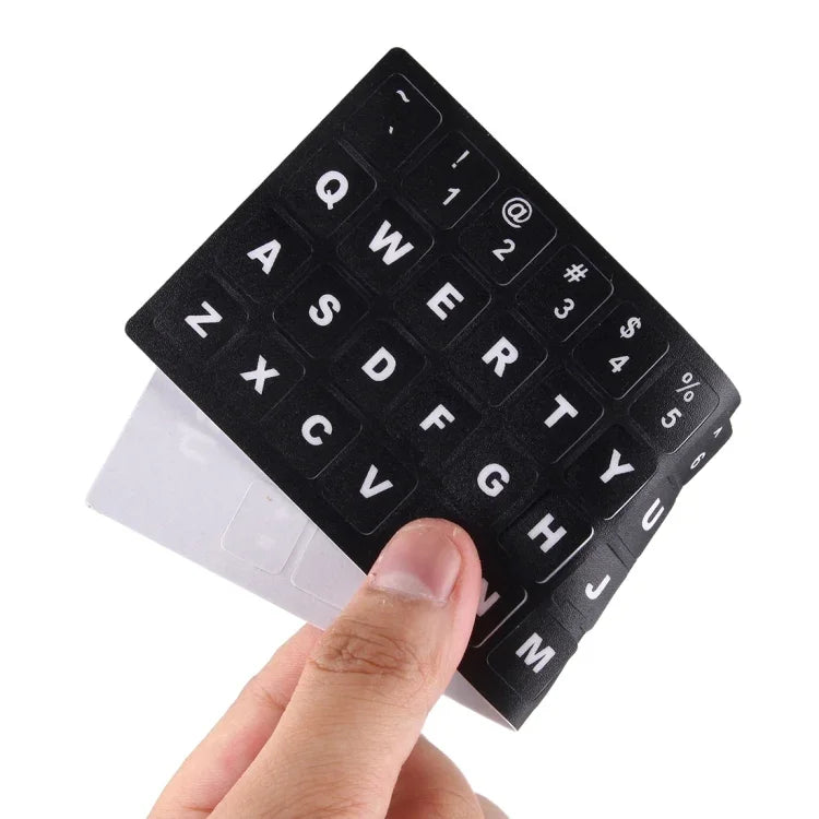 キーボードフィルムカバー 独立貼付 英語キーボードステッカー ノートパソコン用コンピューターキーボード、英語