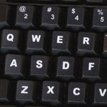 キーボードフィルムカバー 独立貼付 英語キーボードステッカー ノートパソコン用コンピューターキーボード、英語