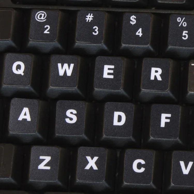キーボードフィルムカバー 独立貼付 英語キーボードステッカー ノートパソコン用コンピューターキーボード、英語