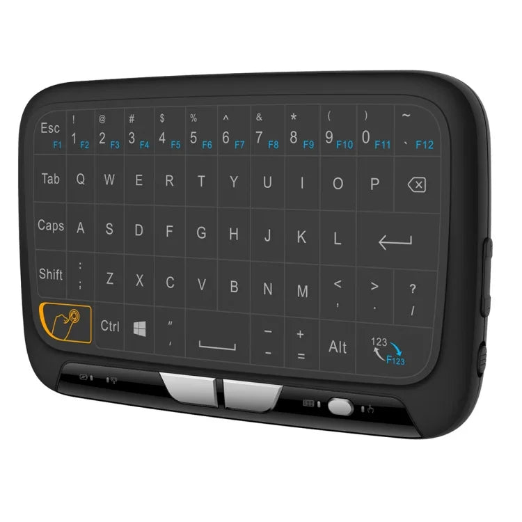 H18 2.4GHz ミニ ワイヤレス エアマウス QWERTY キーボード タッチパッド / 振動機能付き PC、テレビ用 H18 ワイヤレスキーボード