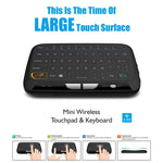 H18 2.4GHz ミニ ワイヤレス エアマウス QWERTY キーボード タッチパッド / 振動機能付き PC、テレビ用 H18 ワイヤレスキーボード