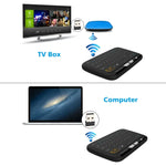 H18 2.4GHz ミニ ワイヤレス エアマウス QWERTY キーボード タッチパッド / 振動機能付き PC、テレビ用 H18 ワイヤレスキーボード