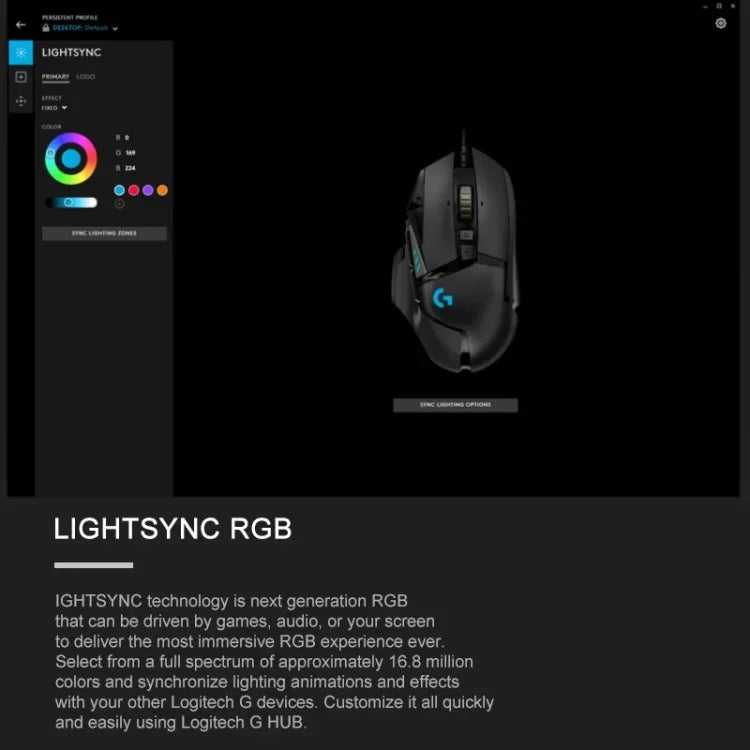 ロジクール G502 HERO 有線ゲーミングマウス 11ボタン、長さ：2.1m