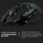ロジクール G502 HERO 有線ゲーミングマウス 11ボタン、長さ：2.1m