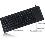DS-8800 USBインターフェース 防水レーザー彫刻文字一体型有線タッチパッドキーボード、長さ：1.5m、DS-8800 USB
