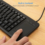 DS-8800 USBインターフェース 防水レーザー彫刻文字一体型有線タッチパッドキーボード、長さ：1.5m、DS-8800 USB