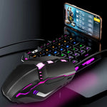 HXSJ S200 USB2.0 1600dpi 調整可能 4キー カラフル発光有線ゲーミングマウス、長さ：1.5m