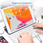 WB-8022 iPad、Samsung、Huawei、Xiaomi、タブレットPCまたはスマートフォン用超薄型ワイヤレスBluetoothキーボード、フランス語キー、フランス語キー