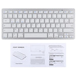 WB-8022 iPad、Samsung、Huawei、Xiaomi、タブレットPCまたはスマートフォン用超薄型ワイヤレスBluetoothキーボード、フランス語キー、フランス語キー