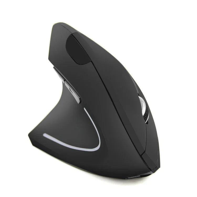 CM0093 充電式バージョン 2.4GHz 三ボタンワイヤレス光学マウス 左手用縦型マウス、解像度：1000DPI / 1200DPI / 1600DPI、充電式バージョン