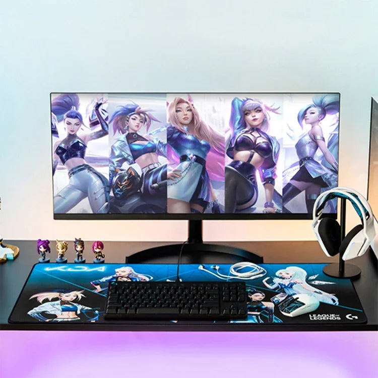 Logitech G840 KDA ゲーミングキーボードマウスパッドテーブルマット、サイズ：900x400x3mm