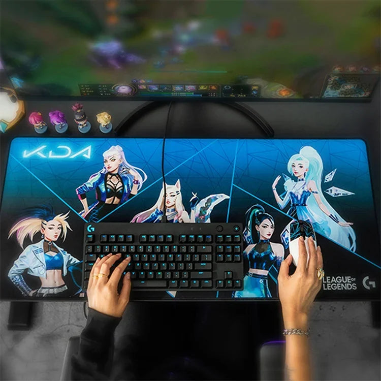 Logitech G840 KDA ゲーミングキーボードマウスパッドテーブルマット、サイズ：900x400x3mm
