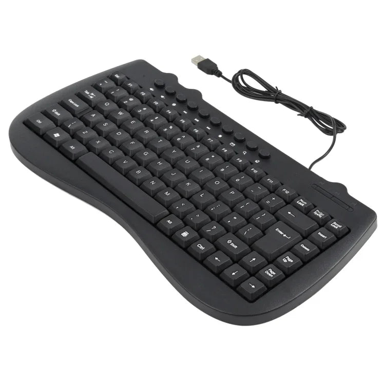 KB-301B マルチメディアノートブックミニ有線キーボード、英語版、英語版