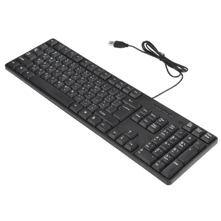 MC-689 防水 USB 有線キーボード、アラビア語版、MC-689