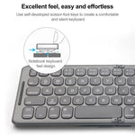 B088 ユニバーサルミニ折りたたみ式3チャンネルBluetoothワイヤレスキーボード、B088