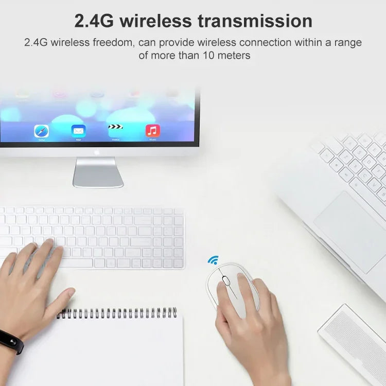 ZGB 360 2.4G コンピュータノートパソコンワイヤレス充電式ミニマウス 1000dpi
