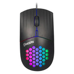 MKESPN SXS-838 Type-C インターフェース RGB ホロウ有線マウス、Type-C