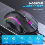 MKESPN X15 フルスピード 12800DPI 12ボタンマクロ定義 RGB 有線マウス、x15